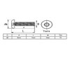 uxcell M2x6mm 304 Stainless Steel Button Head Torx Security Machine