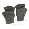 USB Warmer Heated Gloves Flip Half Fingerless Electronic Knitted Hand