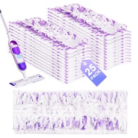 25 Pack Disposable Power Mop Refills for Swiffer Power Mop, Multi-Surface Replacement Mopping Power Mop Pads, Unscented 13-Layer Thickened Powermop Refill Pads for Surface Floor Cleaning