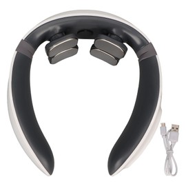 Electric Pulse Neck Relax Massager Relaxing Relieve Fatigue Intelligent Neck Heating Massager White