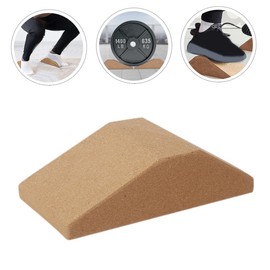 WOONEKY Yoga Brick Anti-Slip Block Calf Stretch Yoga Block Calf Muscle Calf Exerciser Cork Yoga Block Incline Block Cork Blocks Yoga Foot