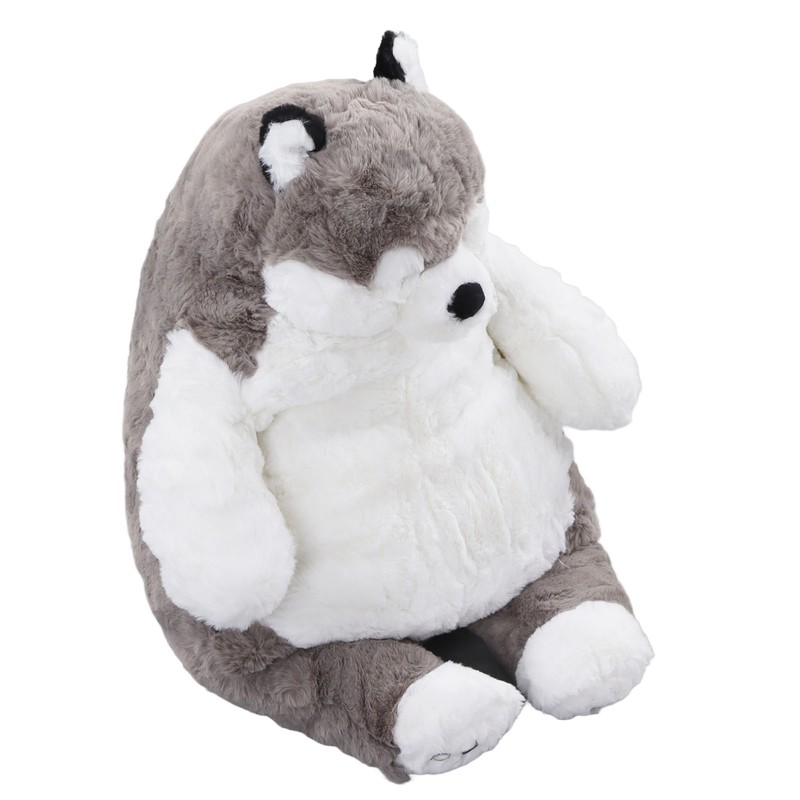 Lovely Stuffed Dog Doll Grey White Decompression Cute Dog Plush