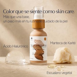 CEIBA Skin Smoothie Base-Corrector, Base de Maquillaje Hidratante Ligera y Construible con Niacinamida, Ácido Hialurónico y Escualano, Acabado...     