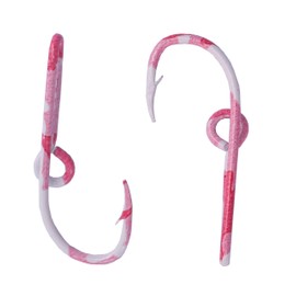 Two Eagle Claw Pink Camo Hat Hook Pin Fish Hook for Hat (2- Pink Camo)