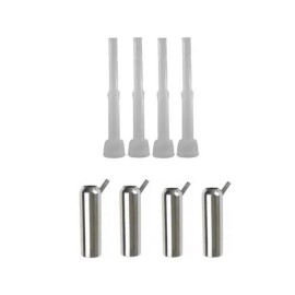 Melasty Cow, Soft, Silicone Liners for Medium Teats with Stainless Steel Shells Set of 4