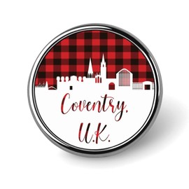 BESTORLOVE Pins Bulk Set Enamel Pins UK Coventry Skyline Pins For Backpacks Native State Love Button Pins State Pride Unique City Souvenir Badge Pins Fashional Accessory For Women