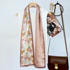 WELROG Long Rectangular Silk Scarf 150 x 16 cm -
