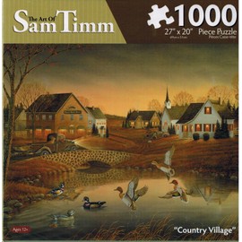 The Art of Sam Timm "Country Village" Jigsaw Puzzle