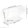 MOAMATM Clear Acrylic Horizontal Headband Hairband Holder Display Organizer Jewelry