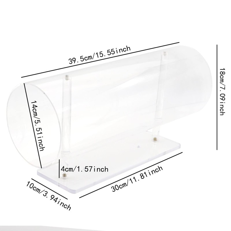 MOAMATM Clear Acrylic Horizontal Headband Hairband Holder Display Organizer Jewelry