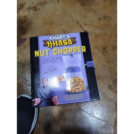 Khaby's Khasa Manual Nut Chopper Easy Crank Handle Dishwasher Safe Non-Skid Base