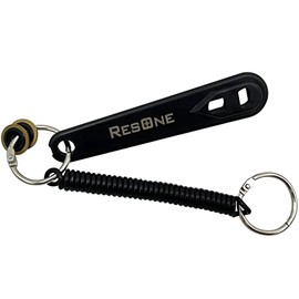 ResOne Plastic Medical Oxygen Cylinder Wrench w/Bungee Cord & 2 Yoke Washers - Durable ABS Plastic, Fits Oxygen CGA-870 Post Valves - Oxygen Tank Key Wrench, Oxygen Wrench, Oxygen Regulator Seal