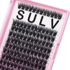 Sulv Lash S01# Color Black D Curl 120pcs 8mm,10mm,12mm,14mm,16mm,18mm,20mm to