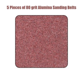 6 x 48 inch Sanding Belts 80 Grits 5 Pack Belt Sander Paper Belt Sander Belts Aluminum Oxide Sanding Belt for Belt Sander Knife Sharpening Woodworking Metal Glass Polishing