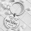 Guqqeuc Inspirational Keychain Gifts for Men Women Kids Sometimes You