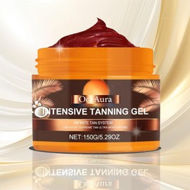 Tanning Gel, 150 g Solarium Tanning Accelerator Cream, Intense, Soft Brown Tanning Accelerator Cream, Achieve a Natural Tan with Natural Ingredients