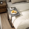 Pipishell C Shaped End Table 27 inches High, Side Table