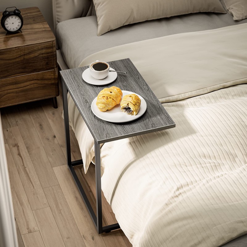 Pipishell C Shaped End Table 27 inches High, Side Table