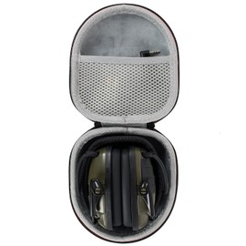 YIIWAY Hard Case Compatible with Honeywell Howard Leight Impact Sport/Walker's Razor Slim Electronic Earmuffs, Pocket Only - Black YC88002, black