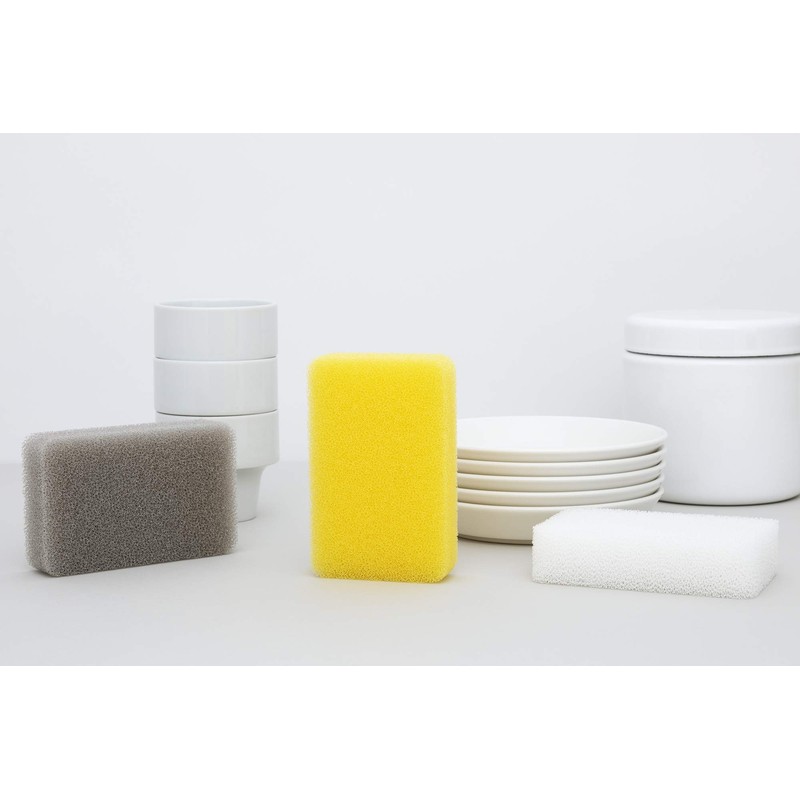 Kamenoko Tadashi Nishio Shoten Kamenoko Sponge, Gray, Set of 3