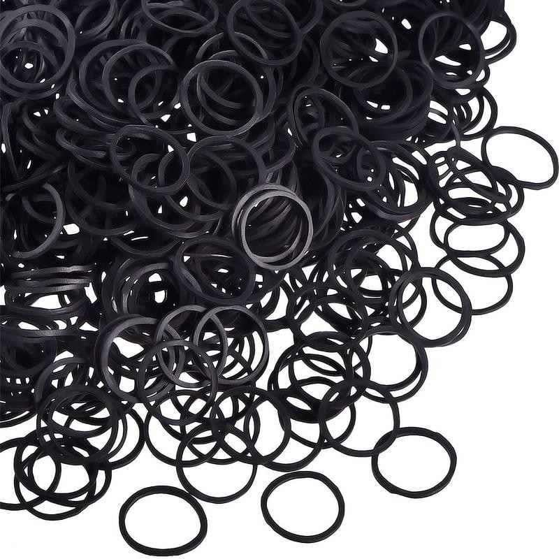 1000 Mini Rubber Bands Soft Elastic Bands - Color: Multicolor