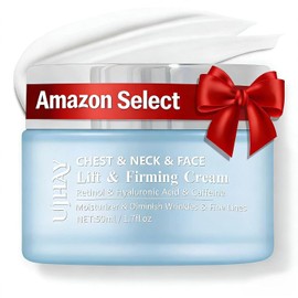 UJhay Retinol Neck Cream Hyaluronic Acid Caffeine Rich Perm to Minimize Fine Wrinkles and Dullness - 3-in-1 Moisturizing for Neck, Chest and Face (50ml1.7oz) / 잔주름과 칙칙함을 최소화하는 UJhay 레티놀 넥 크림 히알루론산 카페인이 풍부한 펌 - 목 가슴 얼굴용 3-in-1 보습 (50ml1.7온스)