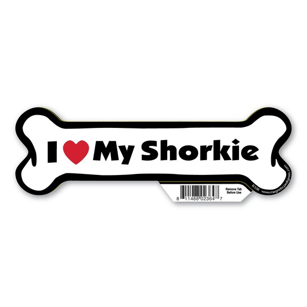I (Heart) Love My Shorkie Bone Magnet