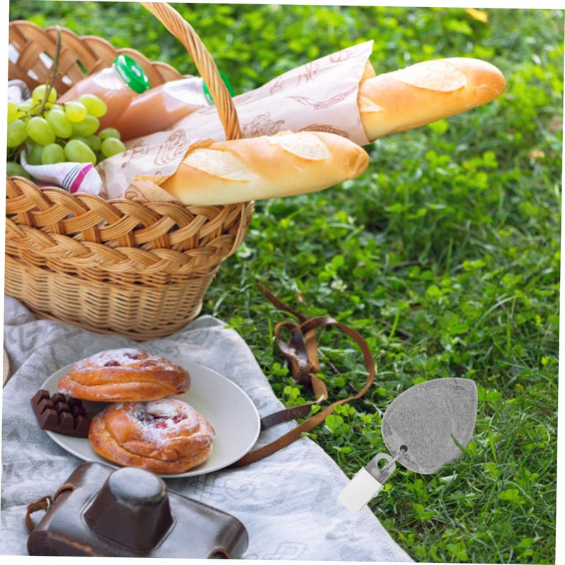 LIFKOME 4Pcs Decorative Tablecloth Weights with Clip Elegant Stone Hangers