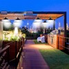 ABZXT Solar Pendant Lights Upgraded Double Bulb Lights IP65 Waterproof