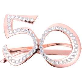 GALPADA Birthday Glasses 50th Birthday Decorations Eyeglasses Novelty Funny Eyewear Funny Costume Sunglasses