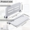 PEUTIER RV Shelf, RV Aluminum Foldable Shelf 90 Degree Foldable