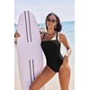 AI'MAGE Womens One Piece Swimsuits Tummy Control Ruched Slimming Bathing