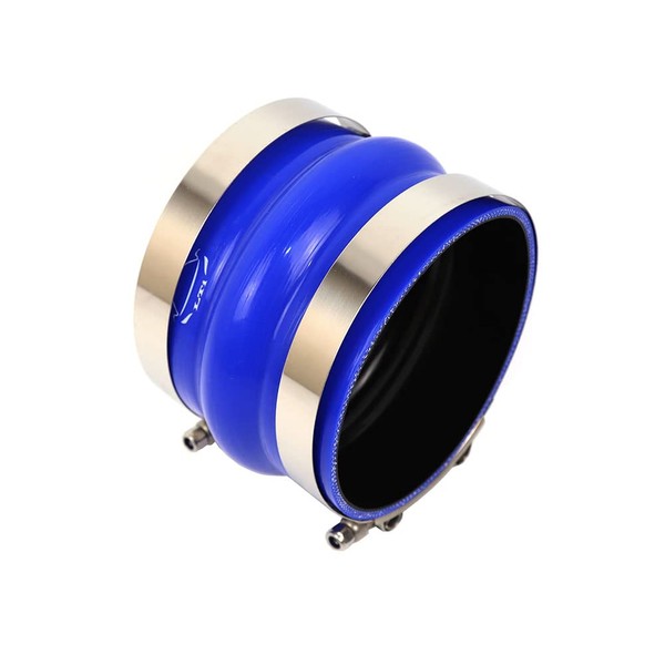 TenKeAuto TenkeAuto 4-Ply Reinforced 5" ID Straight Hump Coupler Silicone