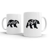 Brother Sister Bear Family Twinpack 11oz Ceramic Novelty 2X Mugs