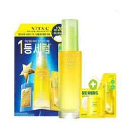 beautiful Goodal Green Tangerine Vita C Blemish Care Serum 70ml (Full Size) + 50ml (Refill) + 2 Green Tangerine Pads (AD) / 구달 청귤 비타C 잡티케어 세럼 본품 70ml+리필 50ml+청귤패드2매 (AD)