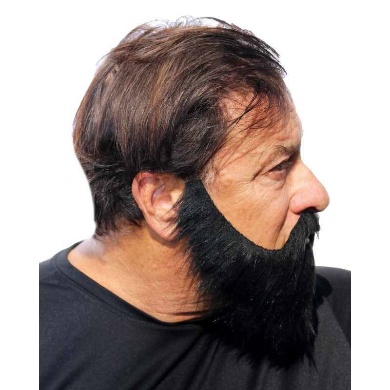 Full Beard with Mustache and Soul Patch, Realistic Looking, Long