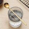8 Pcs Gold Espresso Spoons, 6.7" Long Handle Small Coffee
