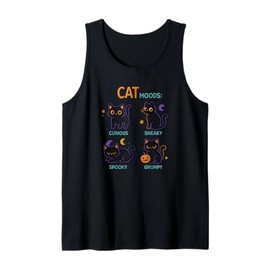 Black Cat Moods Black Cat Animal Owner Tank Top