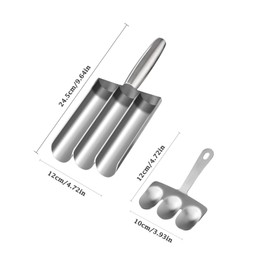YYUEZHI Meatball Shaper, Stainless Steel Meatball Shaper, Meatballs Scooter, Meatball Maker, Stainless Steel, Non-Stick for Use in the Kitchen for Making Meatballs