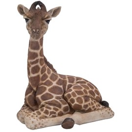 Uvia Giraffe Lying (Small), 5.7 x 5.3 x 7.1 inches (14.5 x 13.5 x 18 cm), Doll, Figurine, Figurine, Animal, Garden, Decorative, Realistic, Cute, Giraffe H16395