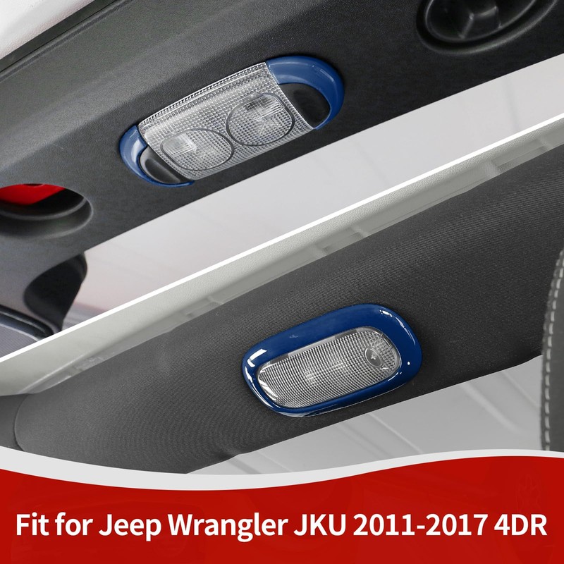 JOSHELA for Jeep JK Map Dome Light Trim Cover Fit
