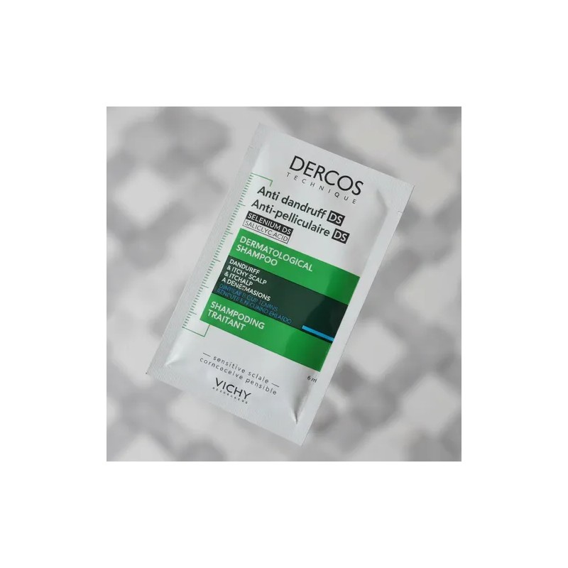 Dercos Shampoo Control Caspa Cabello Normal 216 Ml En Sobres