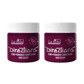 La Riche Directions Semi Permanent Hair Colour, 100 ml Tub, Pack of 2 (Dark Tulip)