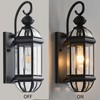 Milaii Outdoor Light Fixture 17" Copper Exterior Wall Lights Black