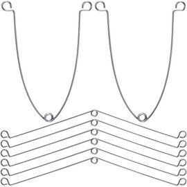 OIIKI 8 PCS Torsion Spring Clips Recessed Lighting, Metal Recessed Trims for Recessed Lighting Accessories - Silver