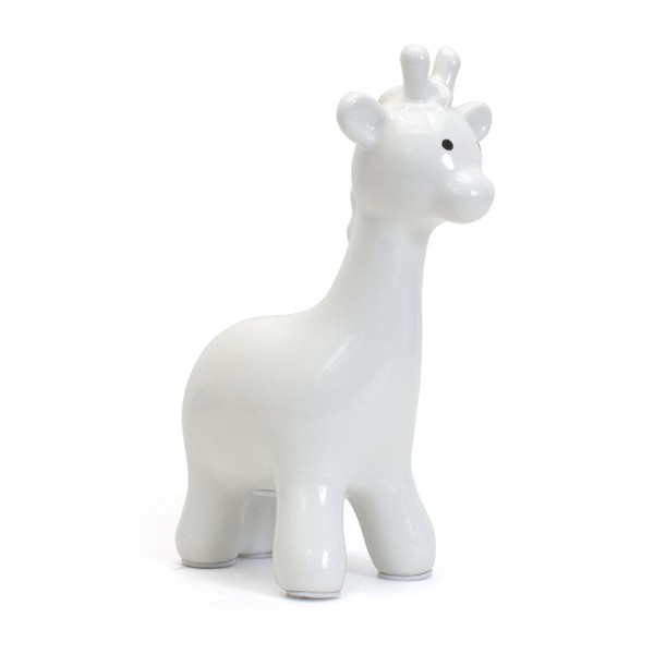 Child to Cherish Ceramic Giraffe Bank, White