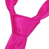 OM3® K-24 Pink Slim Tie Men's Tuxedo Slim Plain Tie
