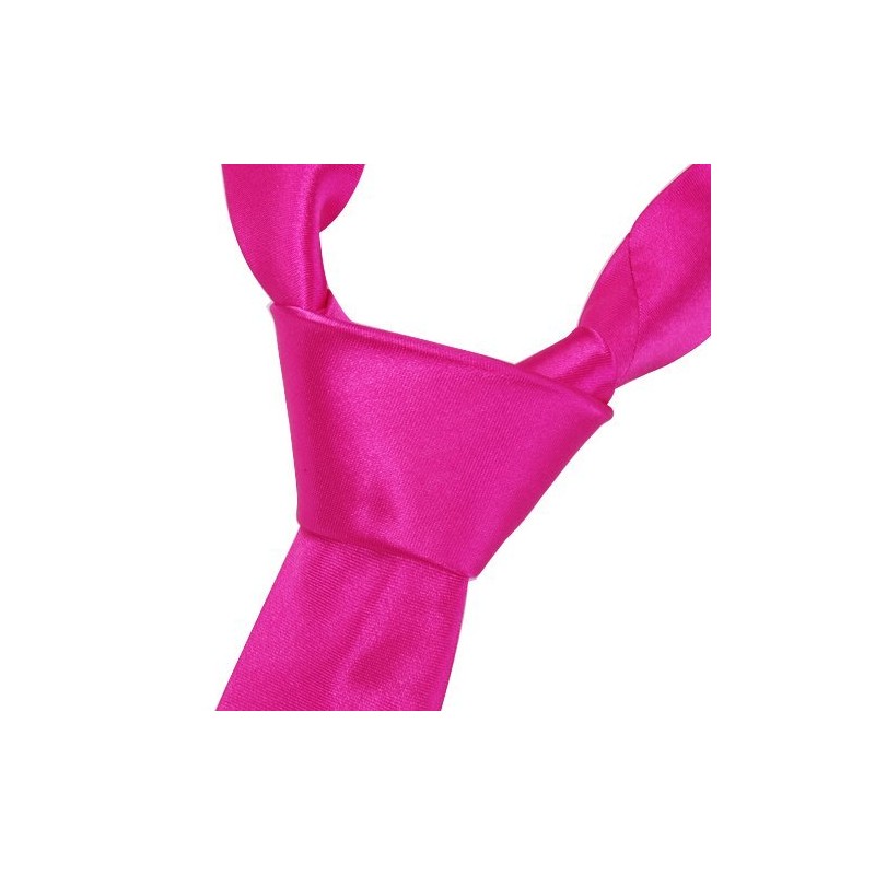 OM3® K-24 Pink Slim Tie Men's Tuxedo Slim Plain Tie