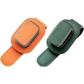 Soporte para Gafas De Sol para El Parasol del Coche, Organizador Universal De Gafas, Sencillo Accesorio para El Interior del Vehículo, para Gafas De Sol Y Tarjetas (Green+Orange)