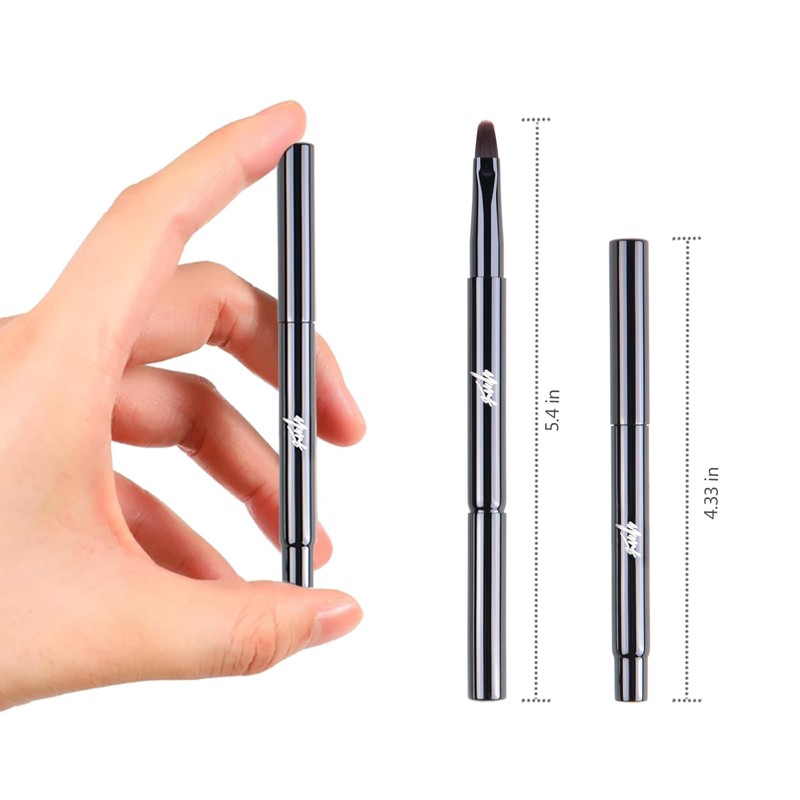 ACOSBRUOP Makeup Brushes Lip brushes Lipliner brushes Black Retraltable for